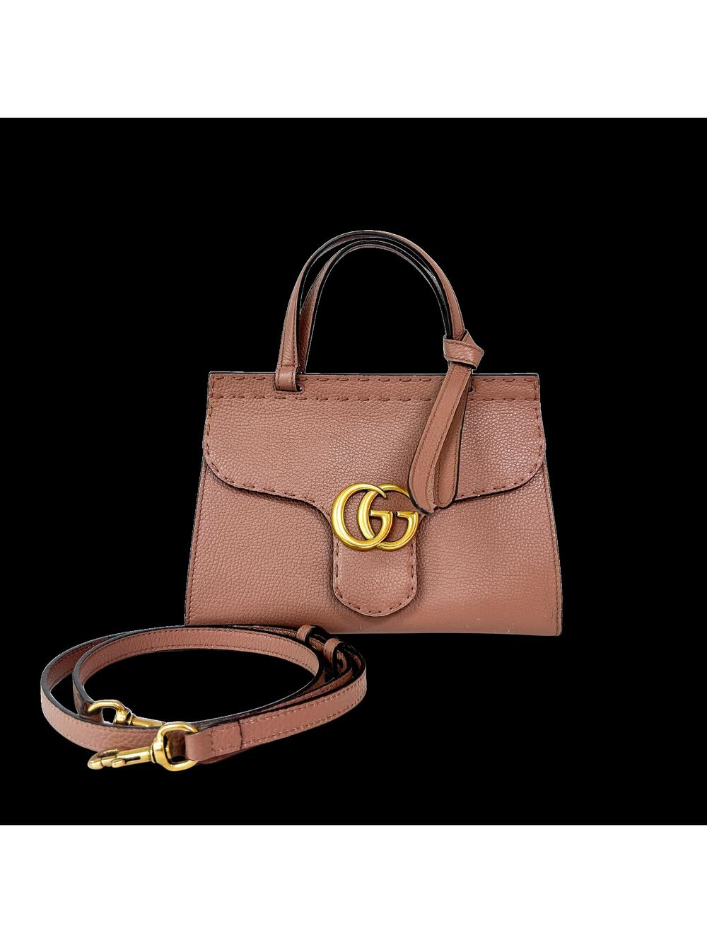 Gucci Gg Marmont Mini Top Handle Bag #363985G51B